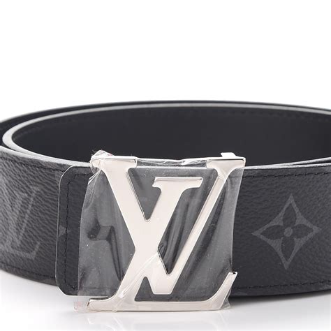 lv belt monogram black|louis vuitton reversible monogram belt.